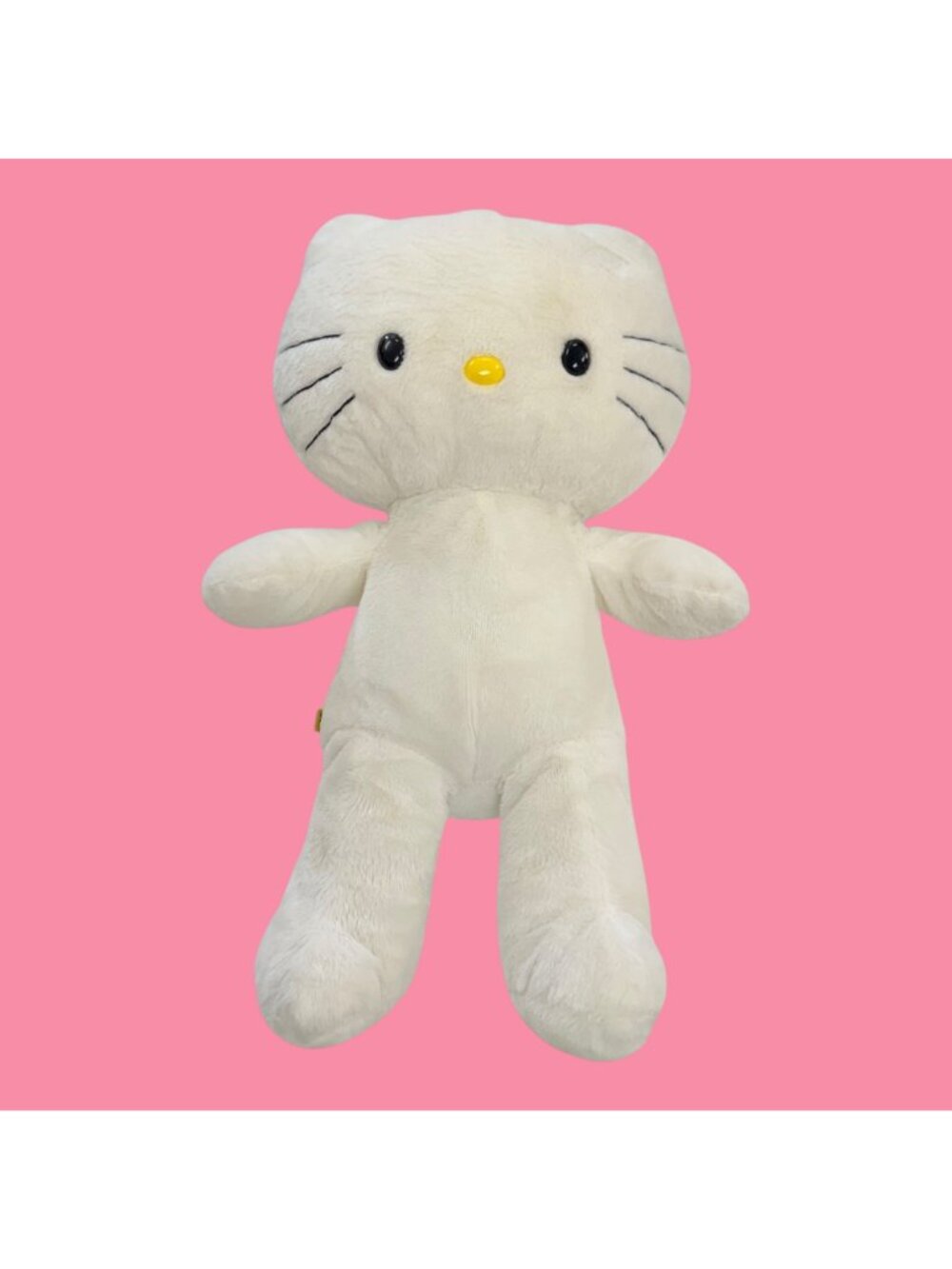 Build-A-Bear Workshop Hello Kitty Plush 18" Soft White Stuffed Plush Toy No Bow - Picture 2 of 8